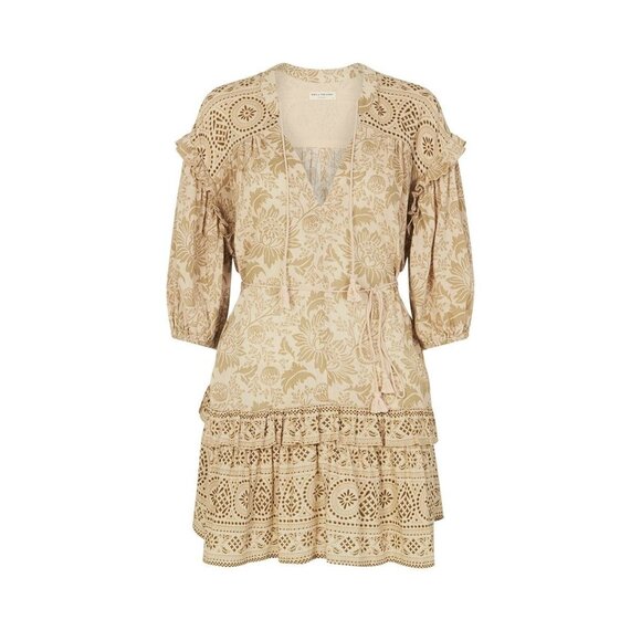 NEW SPELL & the Gypsy Collective Lioness Tunic Mini in Smoke Floral Dress S - Picture 1 of 10